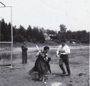 Un essai à la balle molle, été 1962.