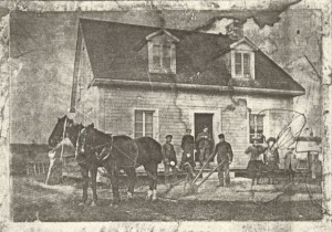 Maison de Grégoire Paquin (à l'emplacement actuel du 338 Chemin du Roy).