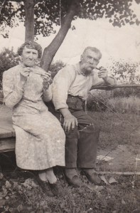 Mes grands-parents, Blanche et Tom (coll. privée Madeleine Genest Bouillé).