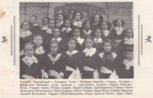 Extrait classe centenaire du couvent Deschambault 1961