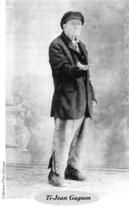 Le quêteux Ti-Jean Gagnon, image tirée du site Internet de la municipalité de Saint-Pacôme.