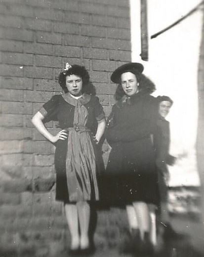 TantesGisèle etRollande dans leur jeunesse
